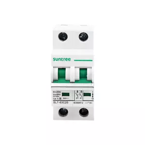 Disjoncteur DC modèle SL7-63 2P 800Vdc 20A