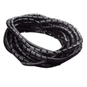 GAINE SPIRALEE SWB-8 DIAM 7.5mm NOIR